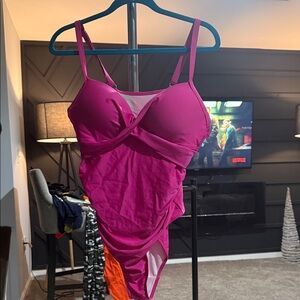 Vibrant Pink One-Piece Swimsuit